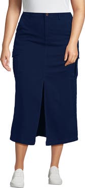 Lands' End Cool Fade Cargo Maxi Skirt