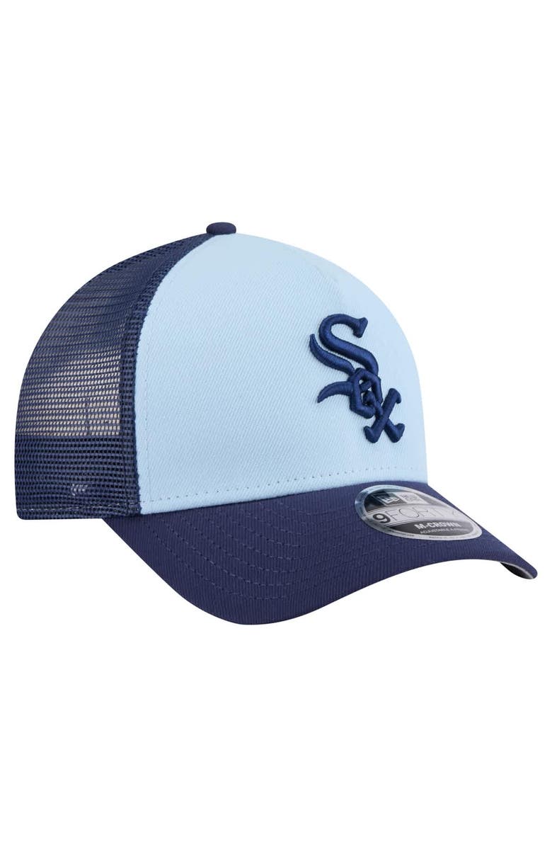 New Era Men's New Era Light Blue/Navy Chicago White Sox 2-Tone Color Pack 9FORTY Adjustable Trucker Hat, Alternate, color, Light Blue