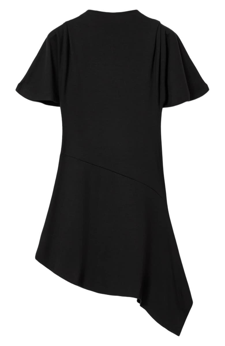 AllSaints Rosa Asymmetric Minidress, Alternate, color, Black