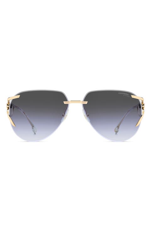 3103/S 64mm Gradient Oversize Pilot Sunglasses