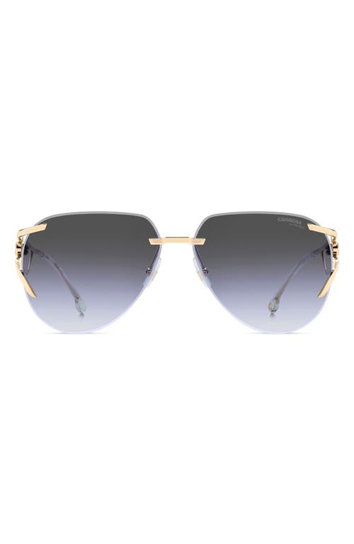 Carrera Eyewear 3103/s 64mm Gradient Oversize Pilot Sunglasses In Gold