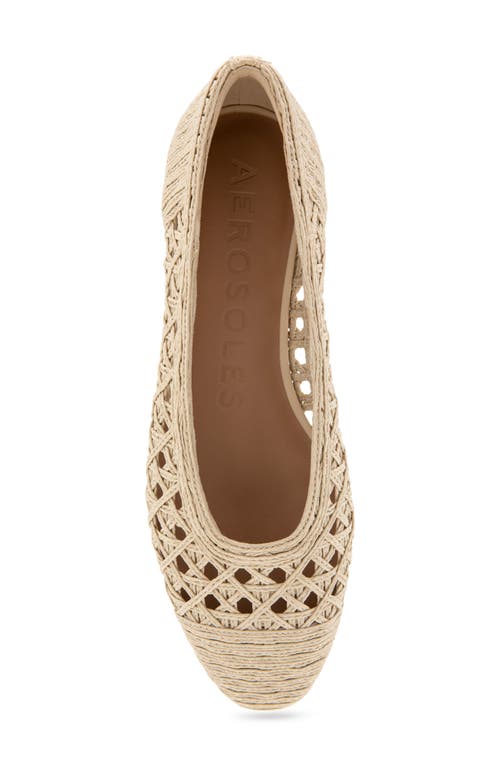 AEROSOLES AEROSOLES ARNO RAFFIA BALLET FLAT 