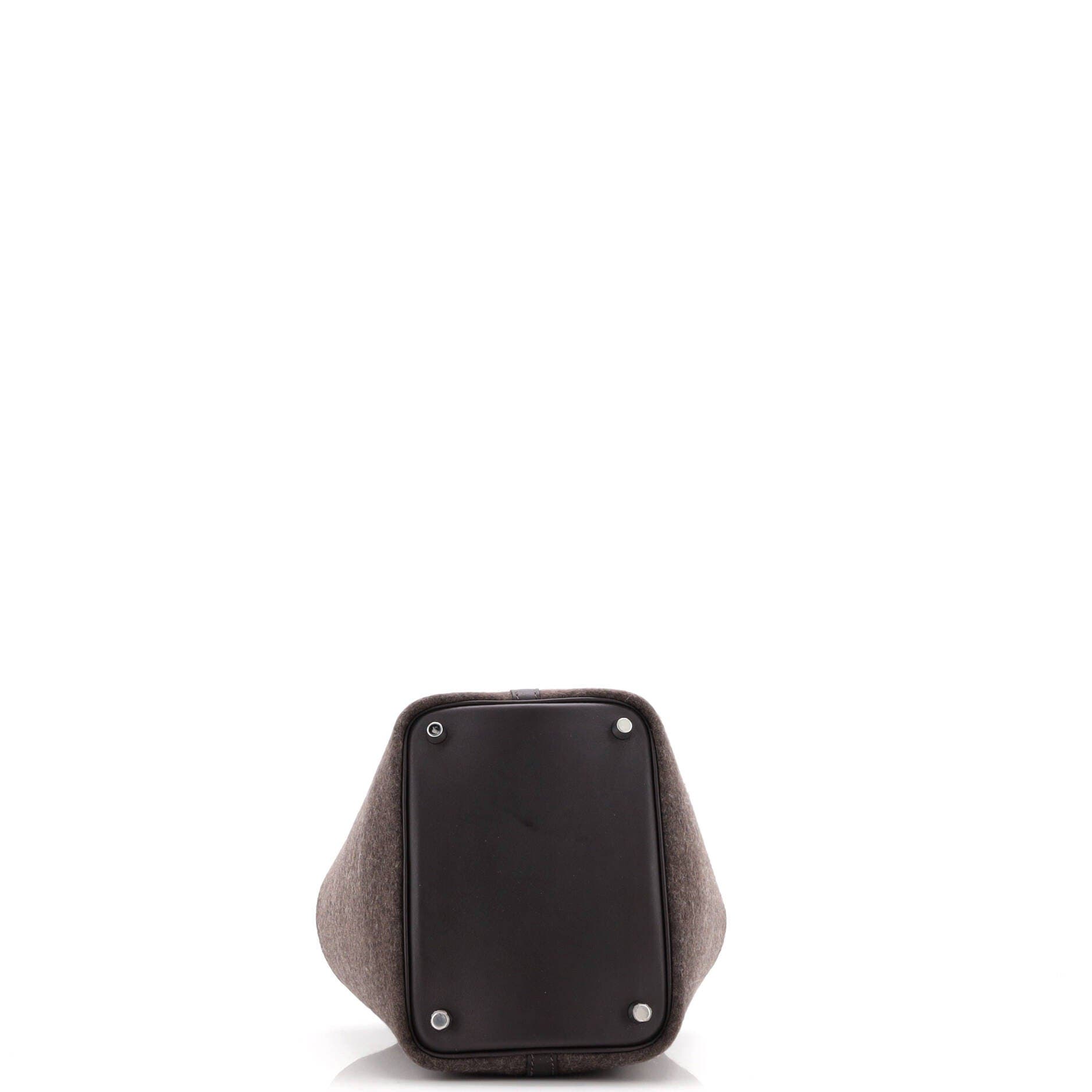 Pre-Owned Hermes Picotin Lock Bag Felt with Leather PM, Alternate, color, 