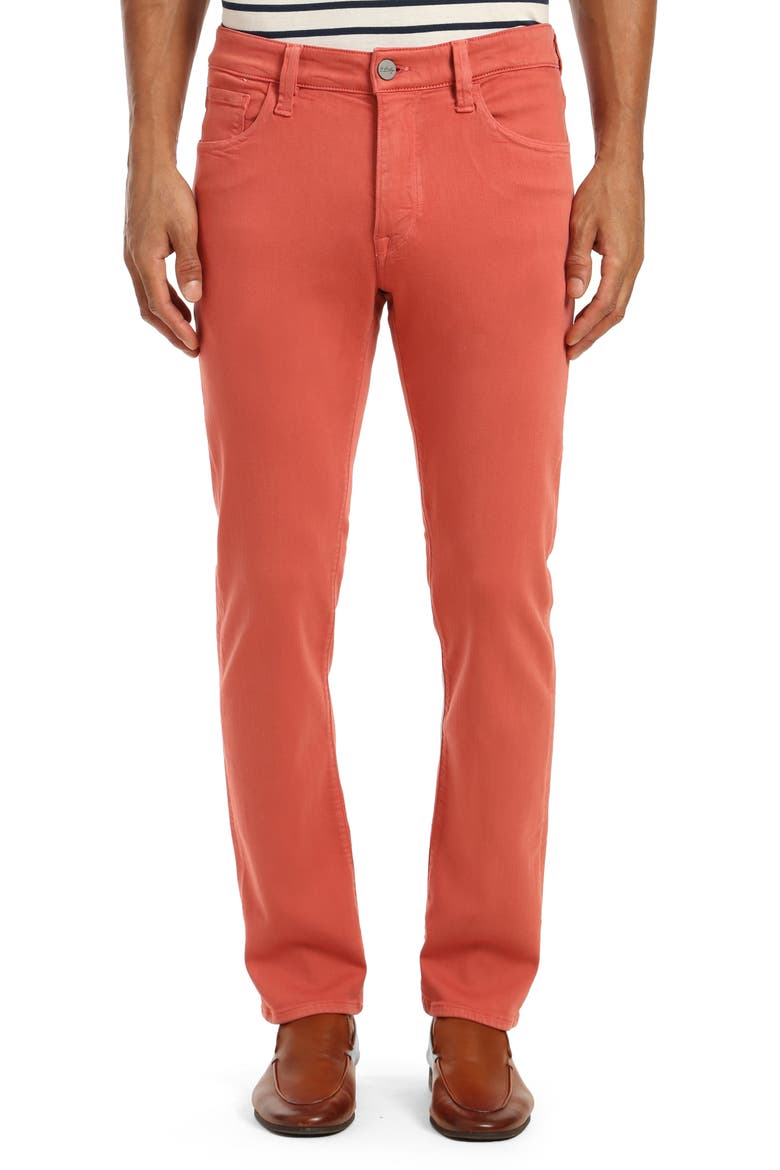 Courage Straight Leg Five Pocket Pants, Main, color, MARSALA COMFORT