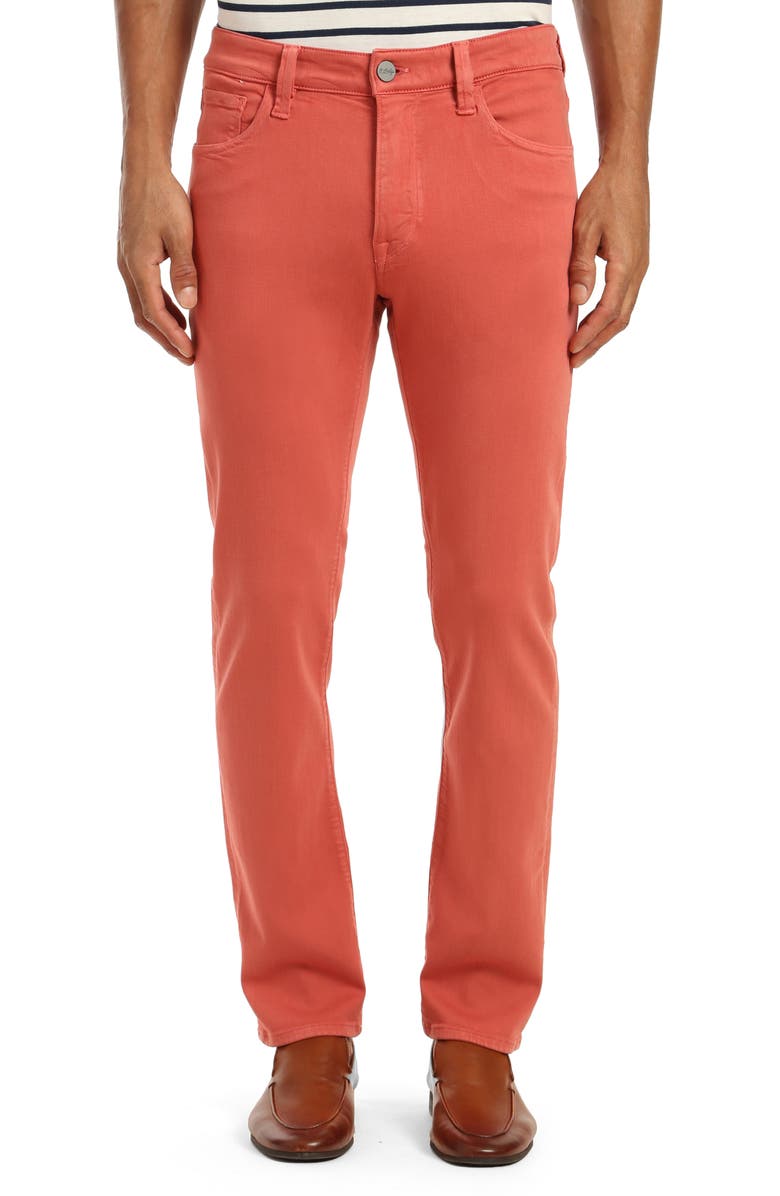 34 Heritage Courage Straight Leg Five Pocket Pants, Main, color, Marsala Comfort