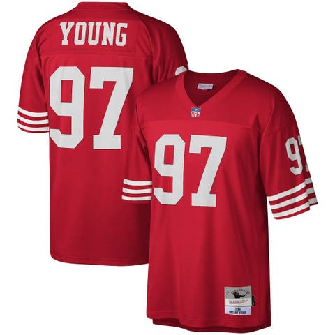Men's Mitchell & Ness Bryant Young Scarlet San Francisco 49ers 1994 Legacy Replica Jersey