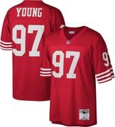 Mitchell & Ness Men's Mitchell & Ness Bryant Young Scarlet San Francisco 49ers 1994 Legacy Replica Jersey