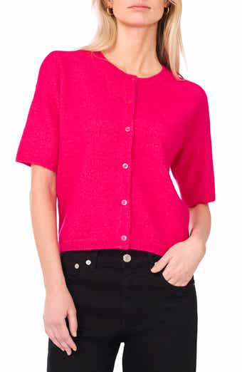 Vince Camuto Short Sleeve Cardigan