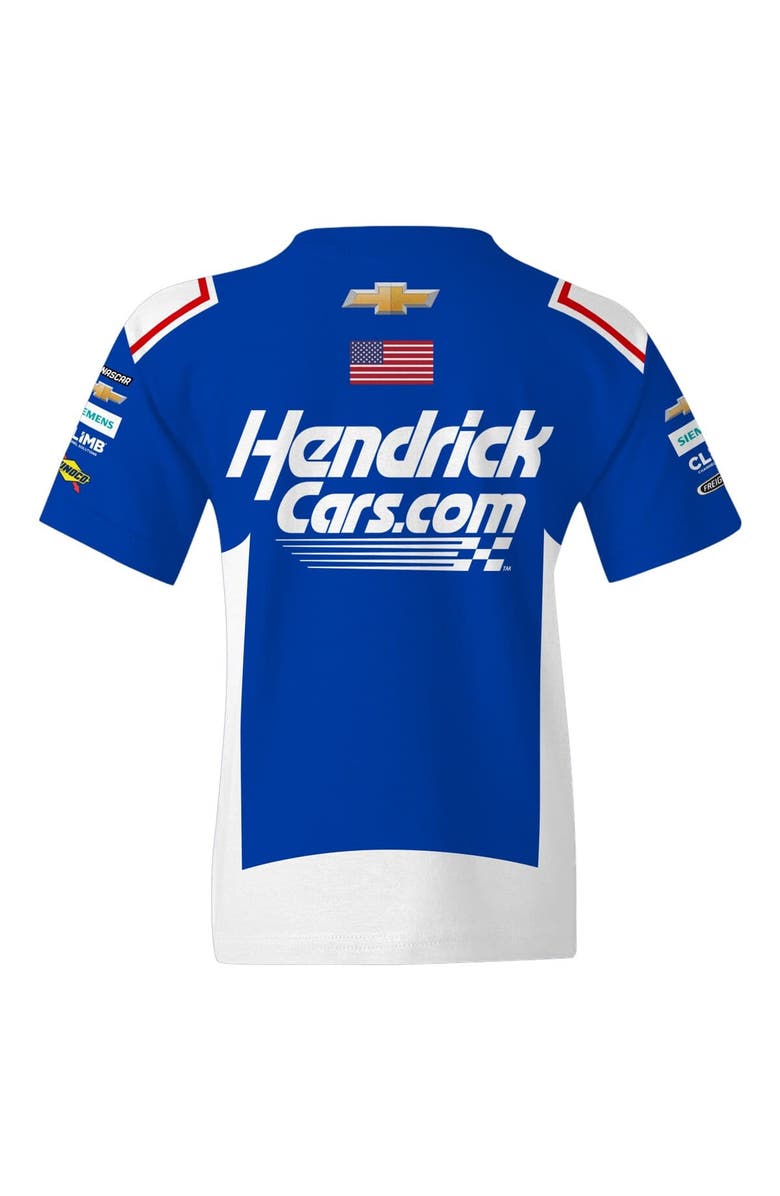 HENDRICK MOTORSPORTS TEAM COLLECTION Youth Hendrick Motorsports Team Collection  Blue Kyle Larson Valvoline Uniform T-Shirt, Alternate, color, 