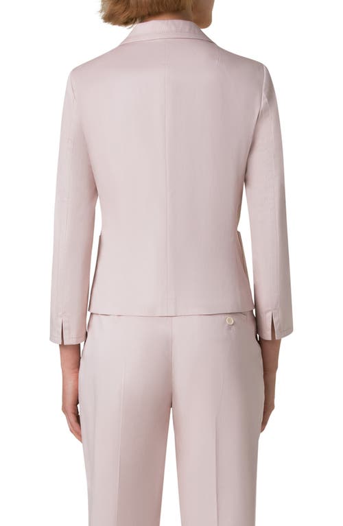 Akris Punto Washed Cotton Sateen Jacket In Rose