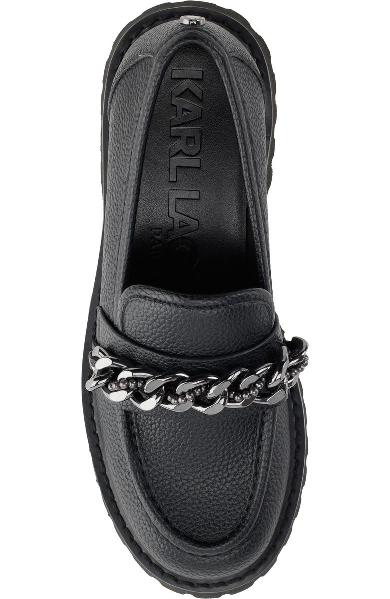 KARL LAGERFELD PARIS Gala Lug Chain Loafer, Alternate, color,