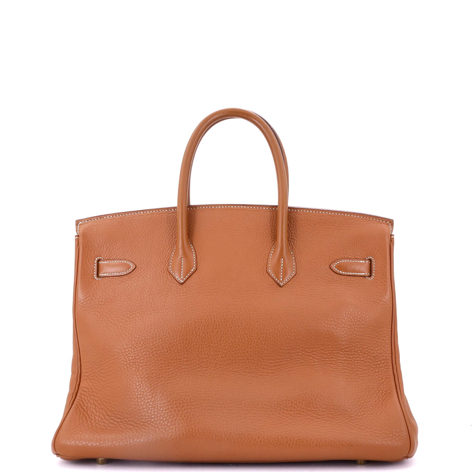 Pre-Owned Hermes Birkin Handbag Brown Clemence with Gold Hardware 35, Alternate, color, 