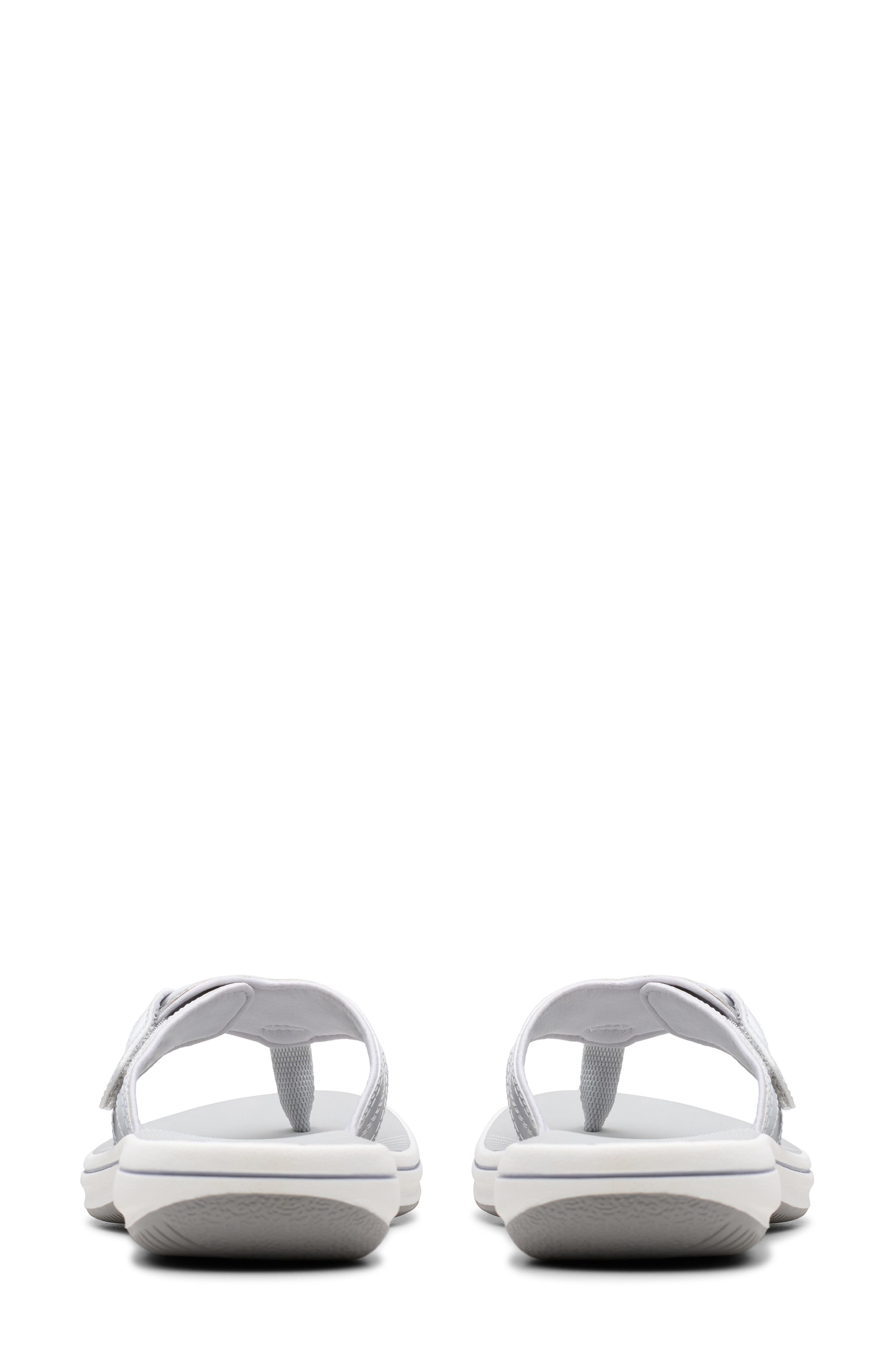 Clarks<sup>®</sup> Breeze Reyna Flip Flop, Alternate, color, Silver