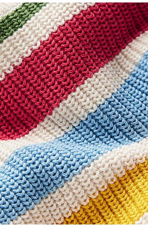 Mini Boden Kids' Everyday Stripe Cotton Crewneck Sweater In Multi