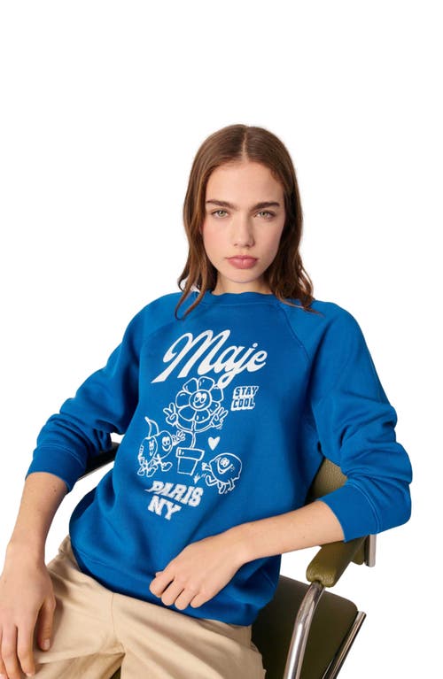 Shop Maje Paris Sweater In Blue