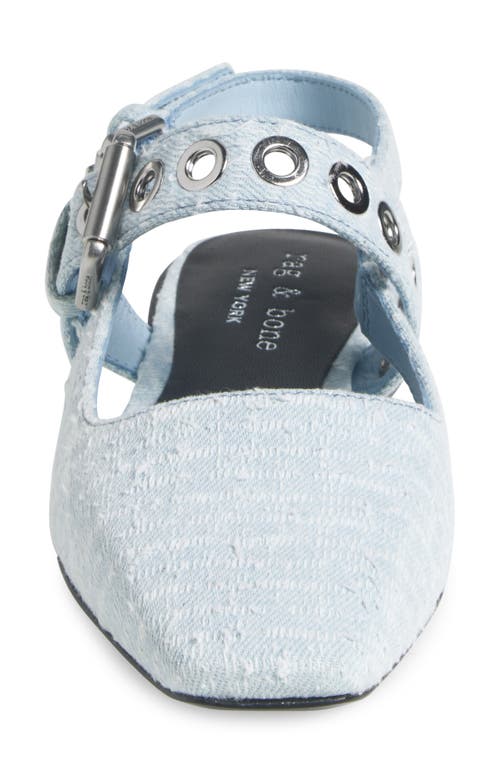 Rag & Bone Astra Slingback Flat In Animal Print