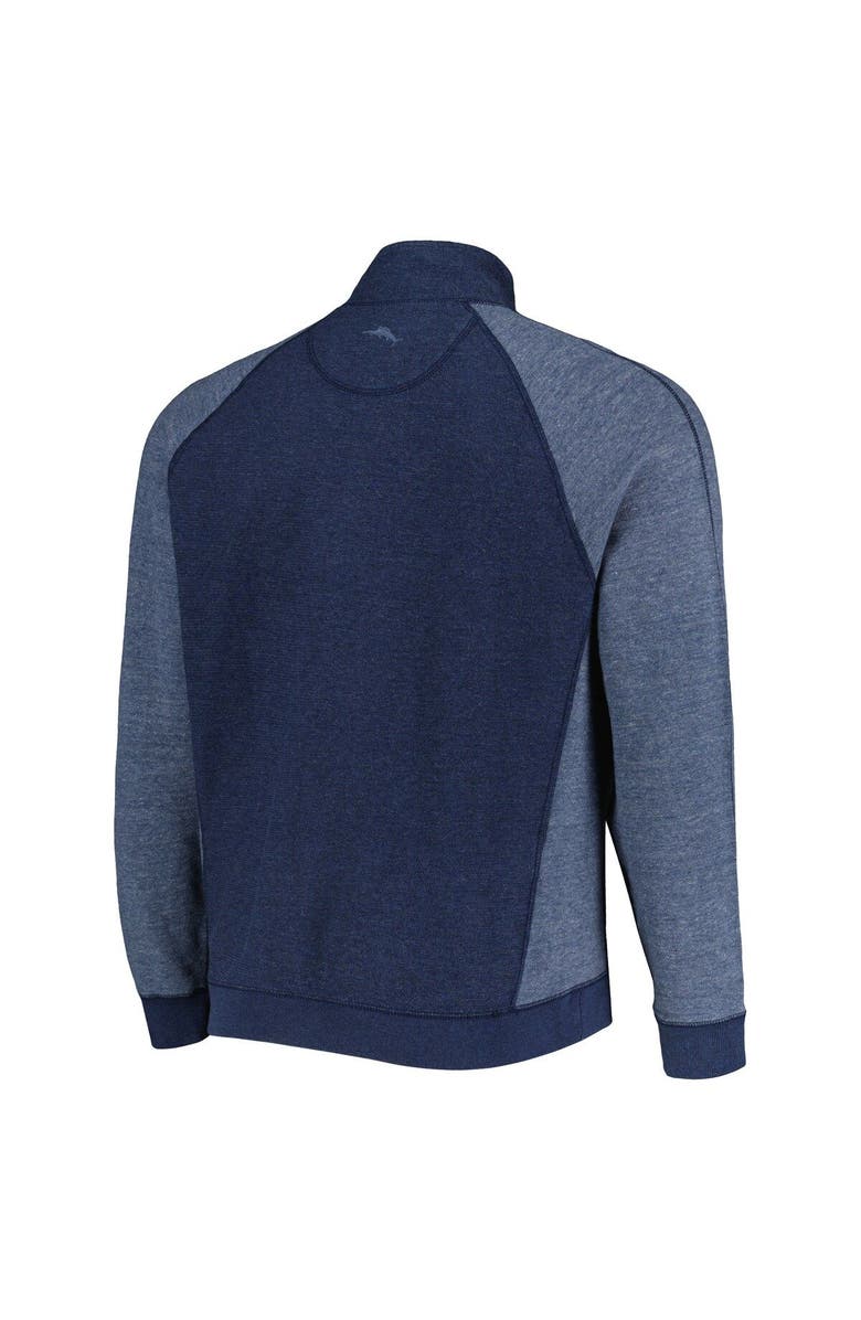 Tommy Bahama Men's Tommy Bahama Navy Virginia Cavaliers Sport Scrimmage Snap Mock Neck Raglan Button-Up Jacket, Alternate, color, 