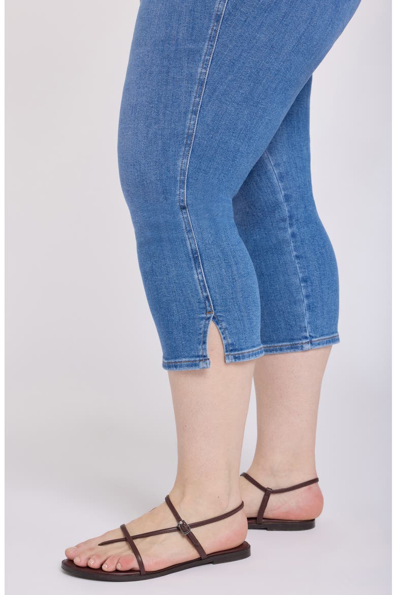 Chloe Side Slit Capri Jeans, Alternate, color, BLUE PARADISE