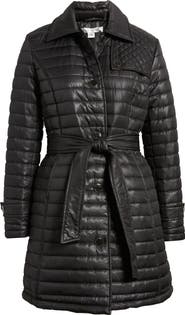 Via Spiga Water Resistant Quilted Trench Coat