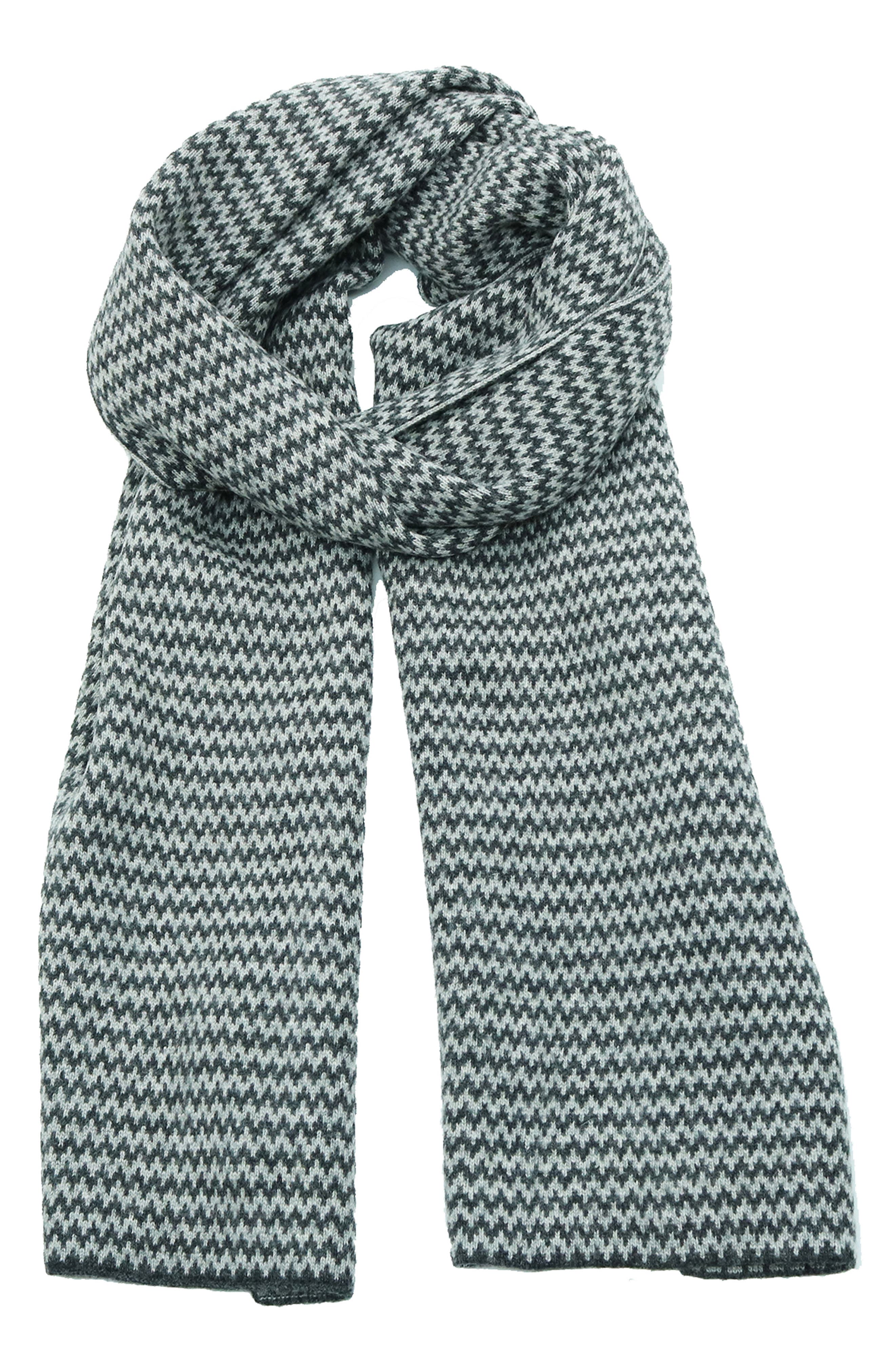 Portolano Zigzag Jacquard Scarf