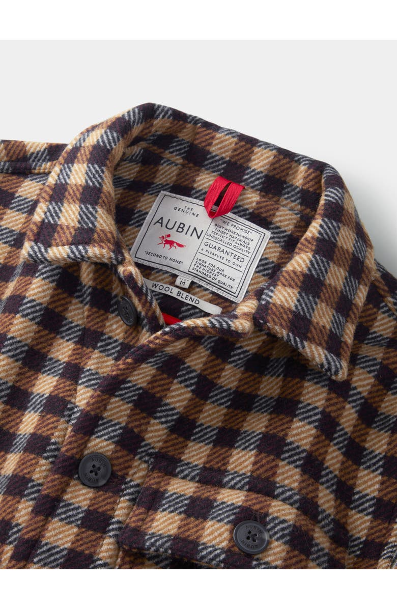 Aubin Nettleham Shirt Jacket, Alternate, color, Brown Gingham