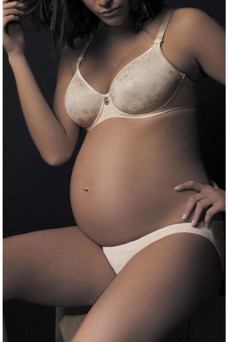 Gloss Underwire Maternity/Nursing Bra, Alternate, color, BLUSH