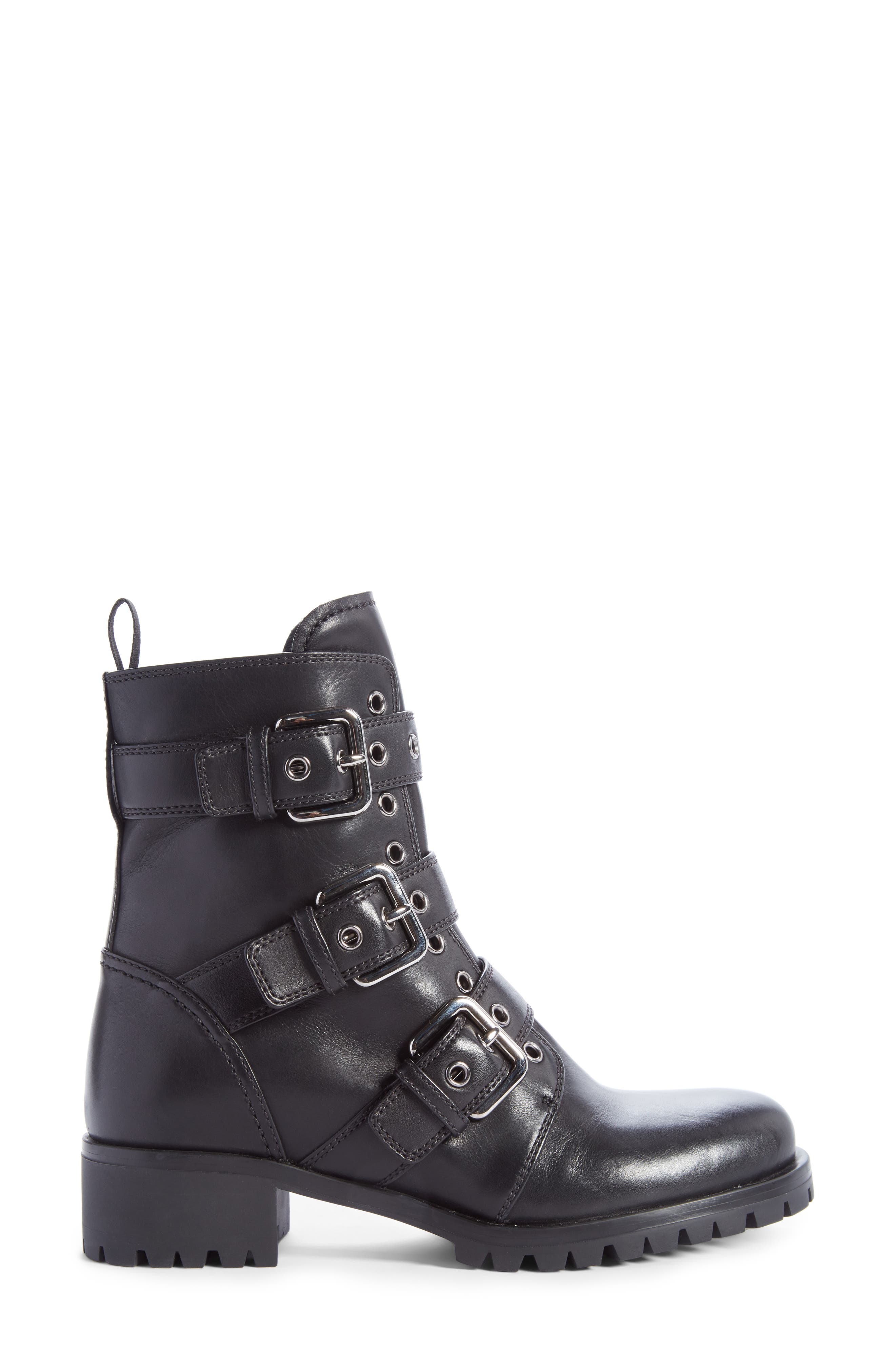 Prada Buckle Boot, Alternate, color, 