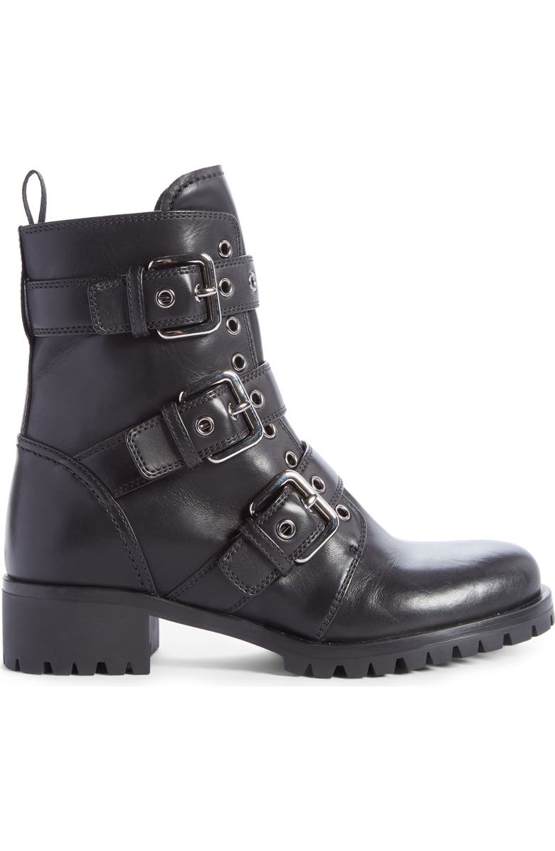 Prada Buckle Boot, Alternate, color,