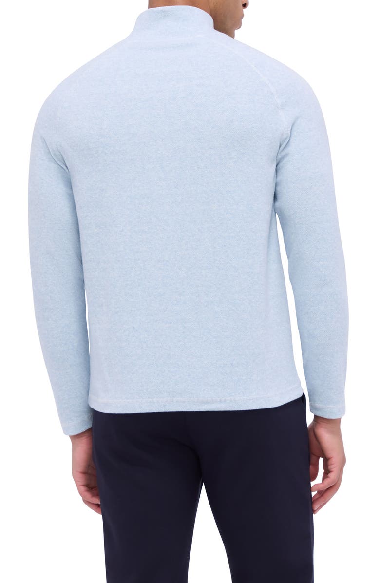 Bugatchi Quarter Zip Pullover, Alternate, color, Air Blue