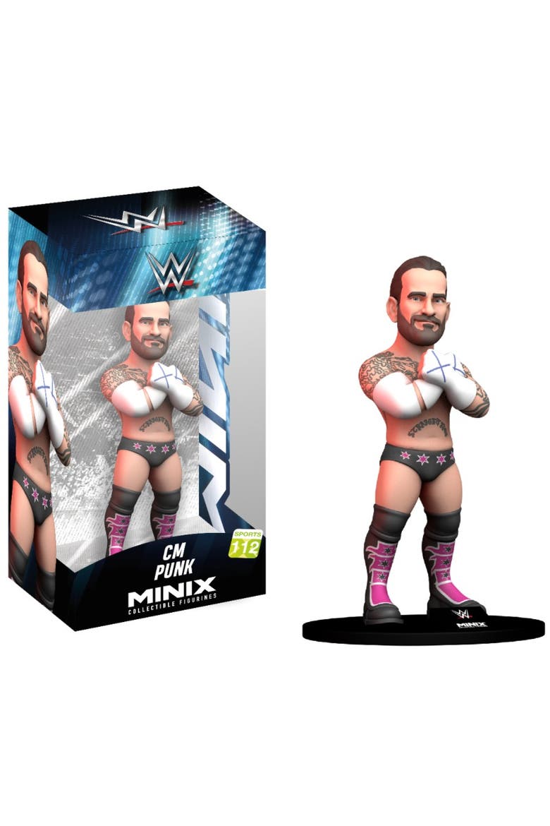 CM Punk (WWE) Minix 4.5-Inch Vinyl Entertainment Figure, Main, color, Multi-Color