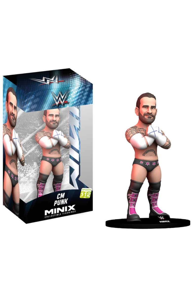 Minix CM Punk (WWE) Minix 4.5-Inch Vinyl Entertainment Figure, Main, color, Multi-Color