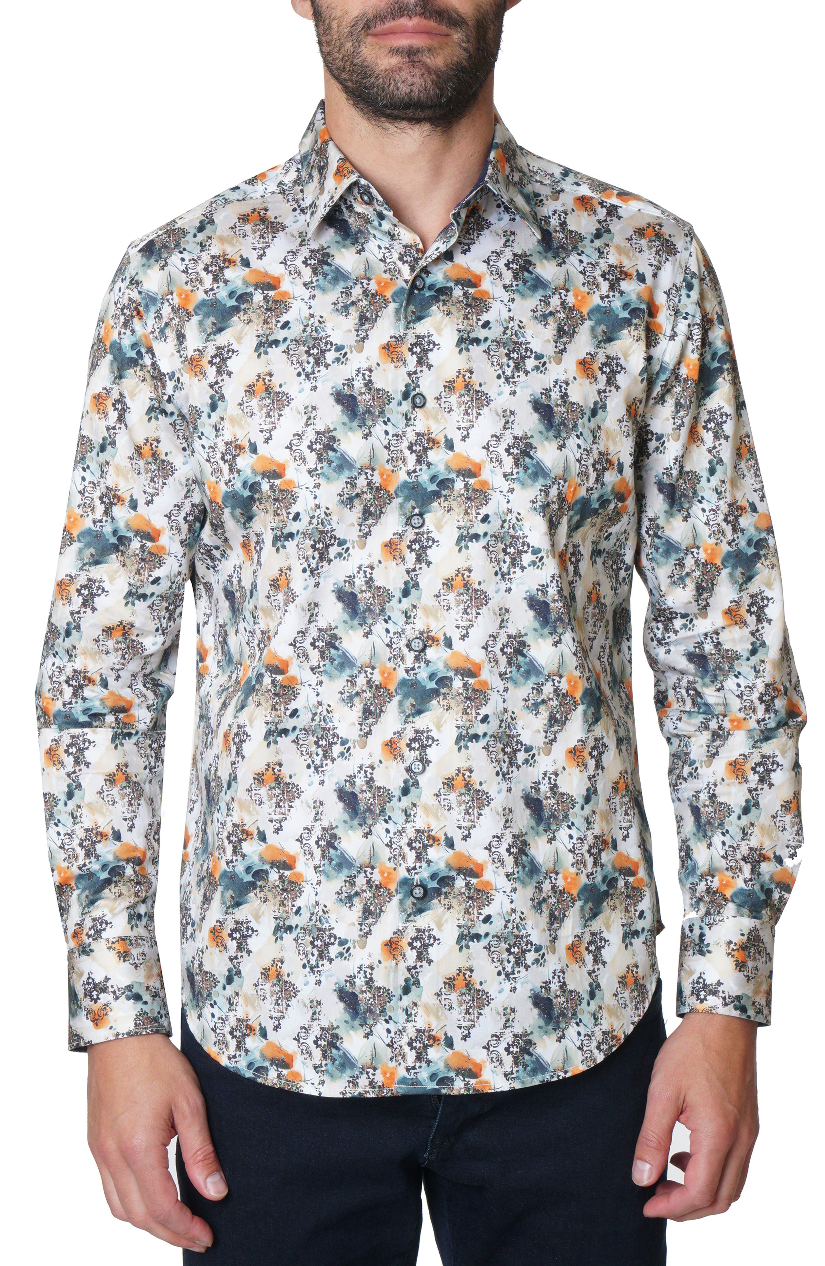 Robert Graham Arnold Long Sleeve Woven Button-Up Shirt