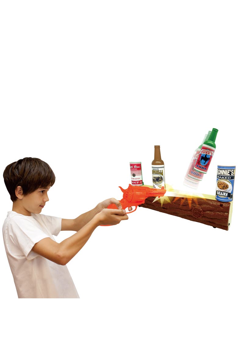 Wild West Gunslinger, Log Target Toy Shooting Game Set, Kids 3+, Alternate, color, Multicolored