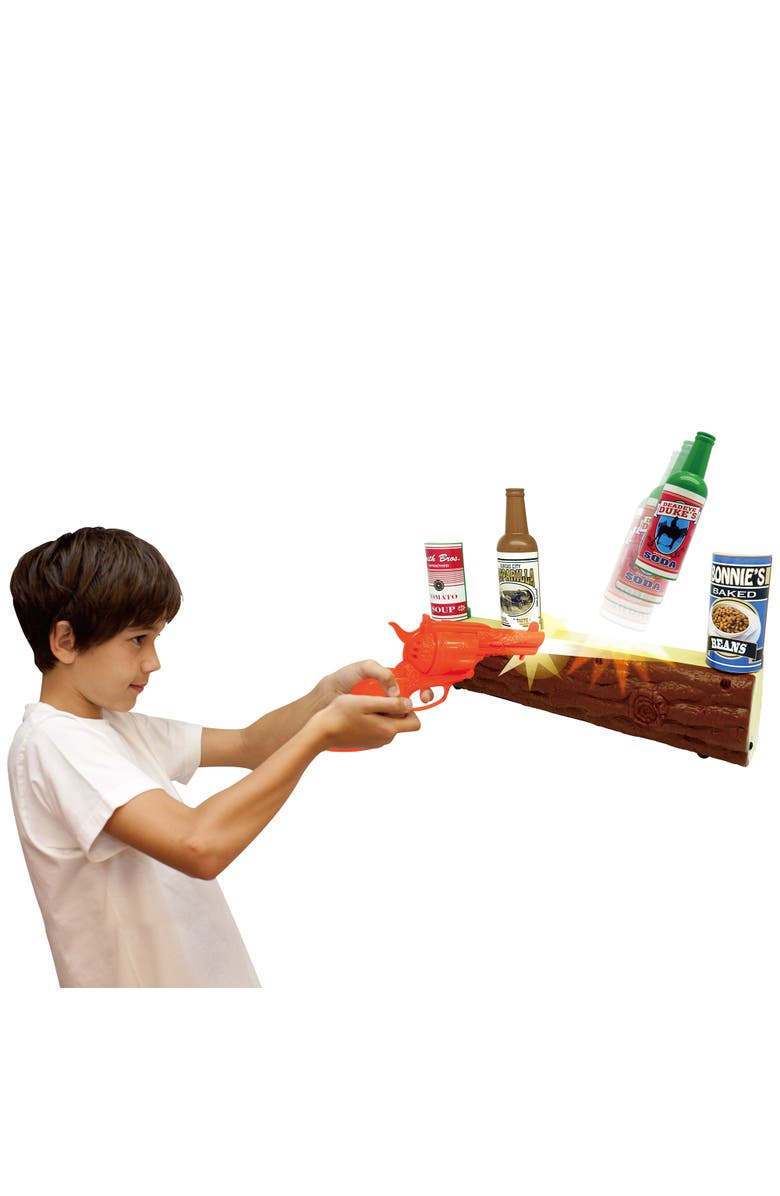 Dragon-i Wild West Gunslinger, Log Target Toy Shooting Game Set, Kids 3+, Alternate, color, Multicolored