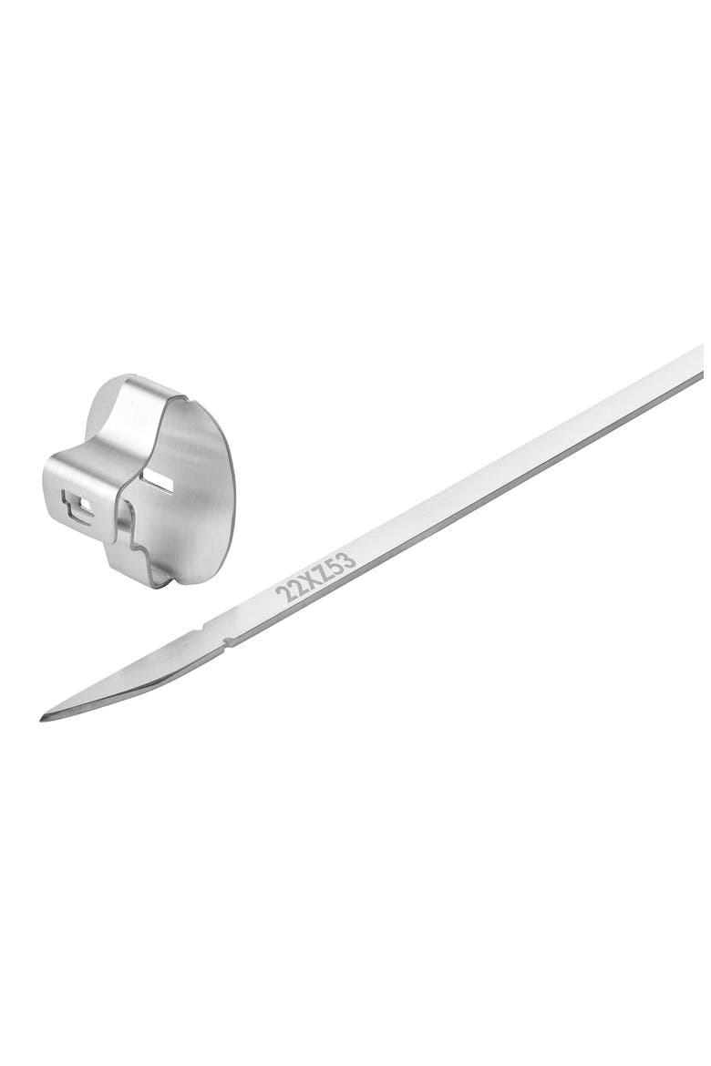 BBQ+ Set of 5 Skewers, Alternate, color, SILVER