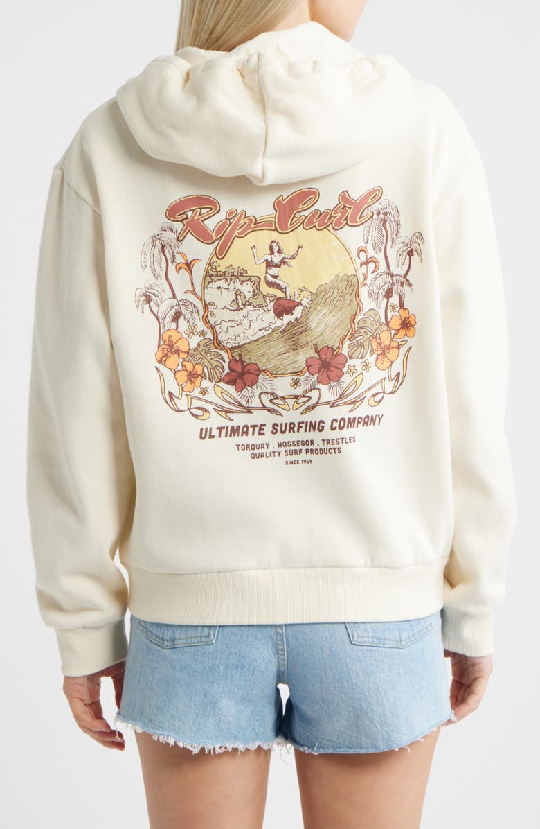 Rip Curl Surf Dreams Full Zip Hoodie, Alternate, color, Bone