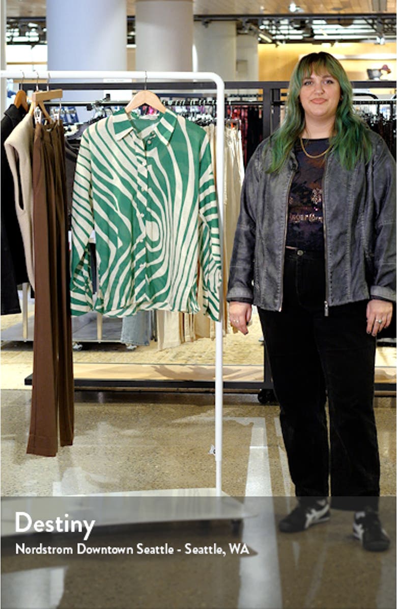 Stripe Cotton Button-Up Shirt, sales video thumbnail