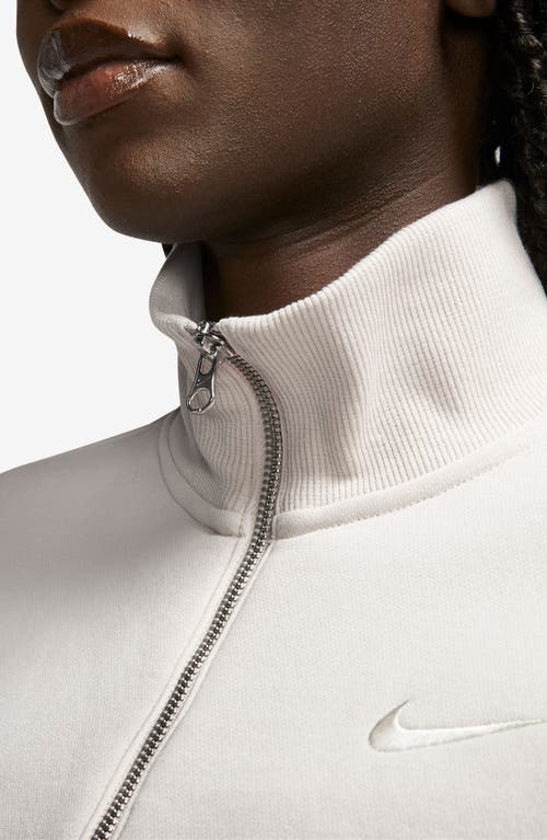 Nike Sportswear Phoenix Fleece Crop Sweatshirt In White