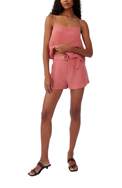 Bella Dahl D-ring Belted High Waist Shorts