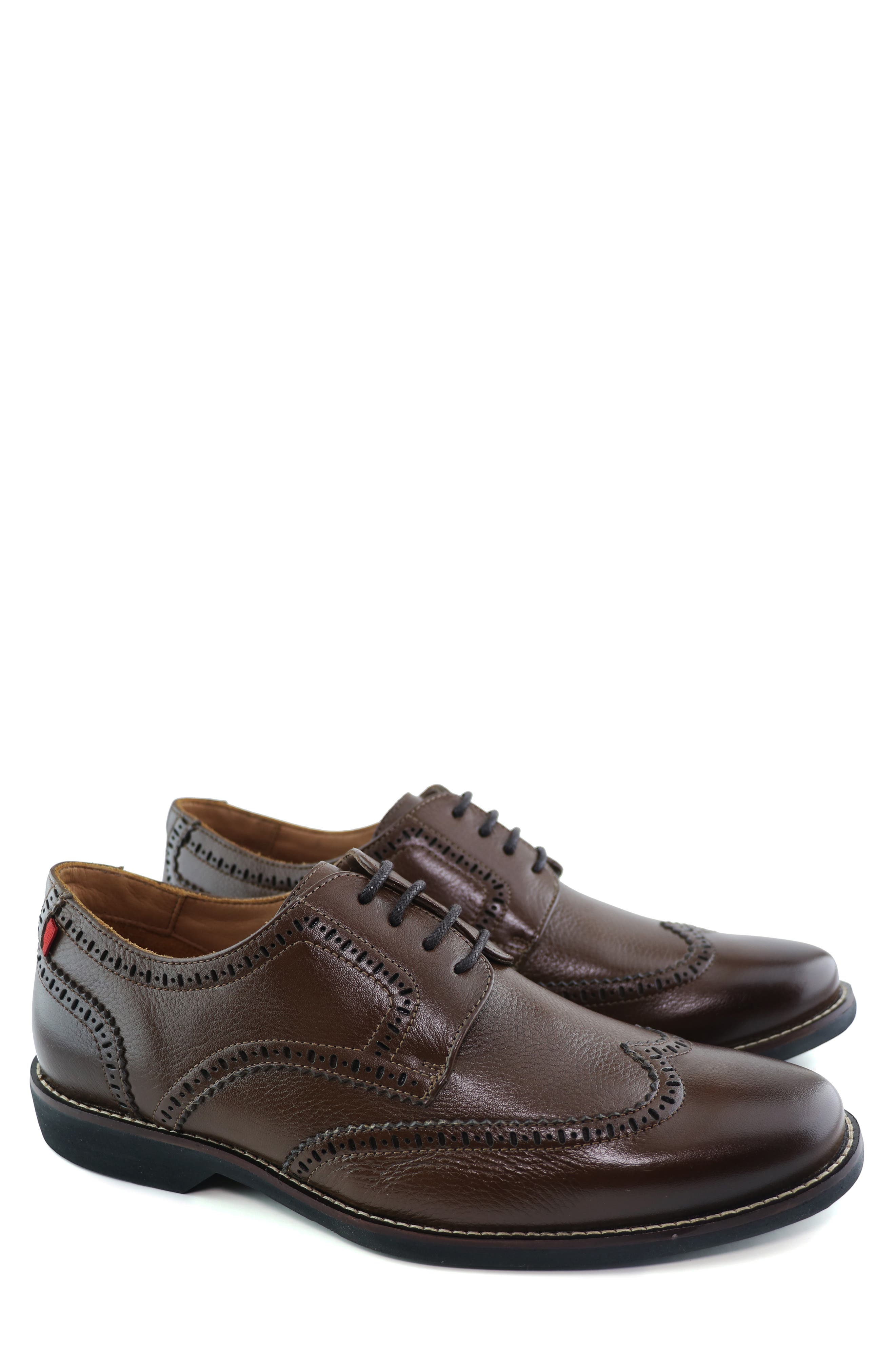 Marc Joseph New York Concord Lane Wingtip, Alternate, color, Chesnut Napa Soft