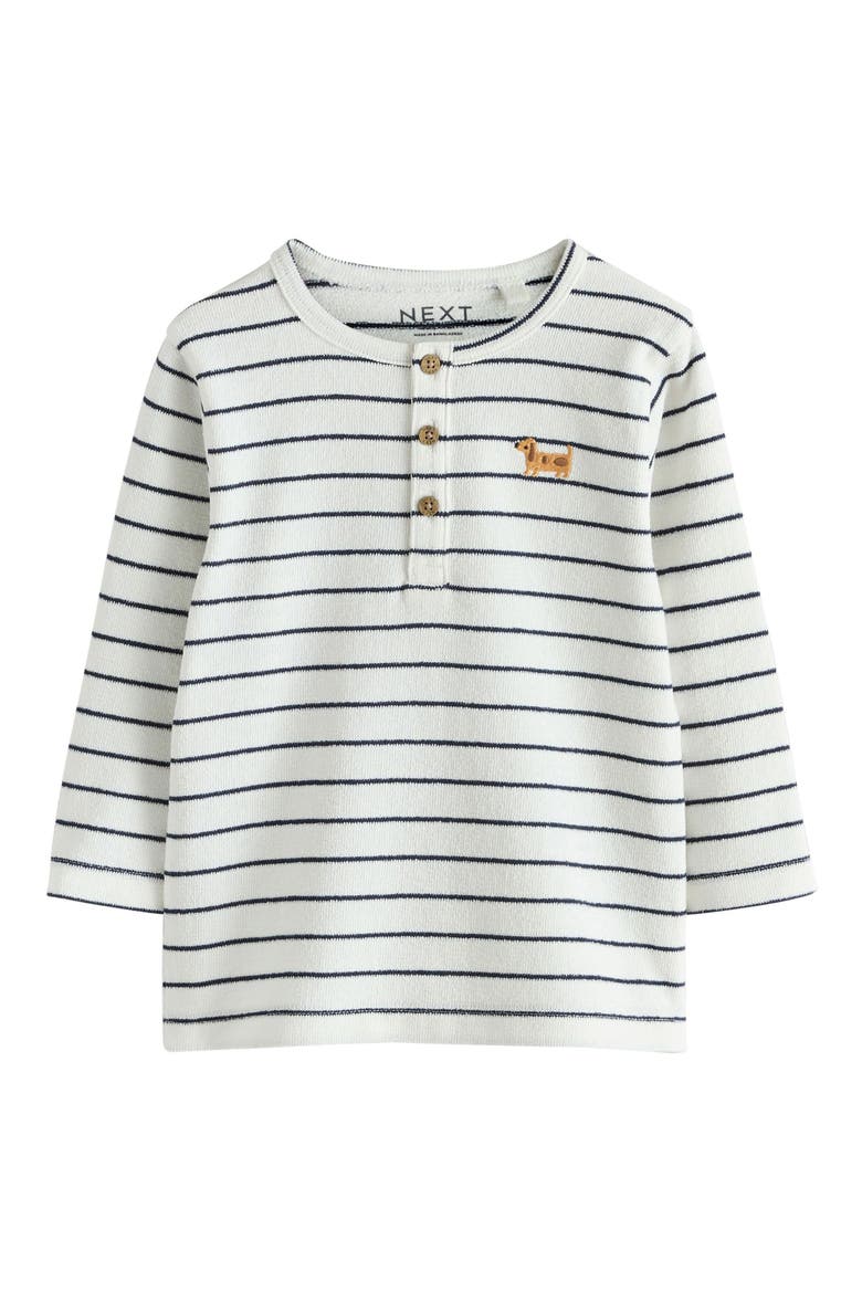 Kids' Stripe Long Sleeve Henley, Main, color, MULTI