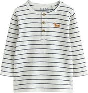 NEXT Kids' Stripe Long Sleeve Henley