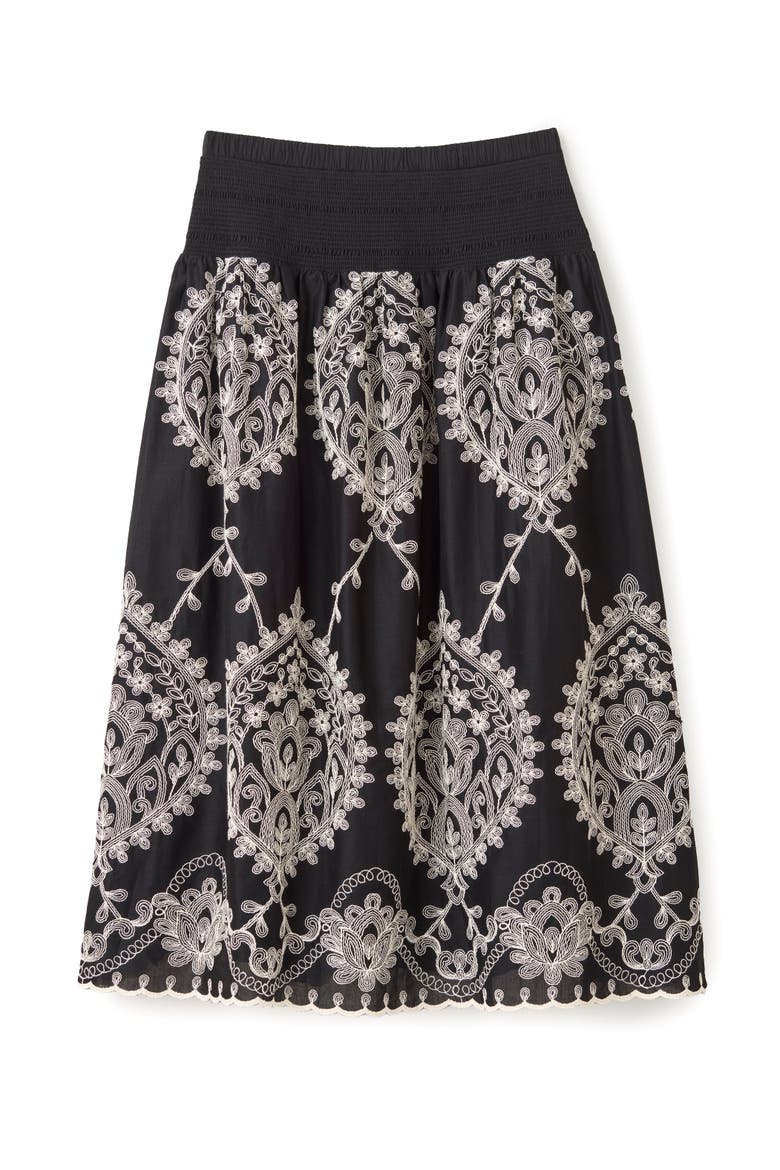 SP26 Georgia Midi Skirt - Black, Alternate, color, Black