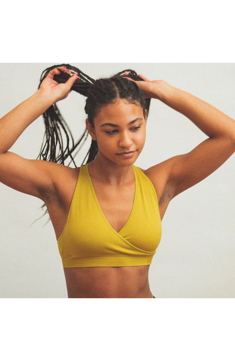 BRABAR Hug Strappy Halter Sports Bralette, Alternate, color, Black
