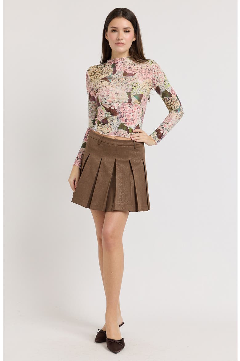 Kelsey Floral Mesh Top, Alternate, color, BLUSH MULTI