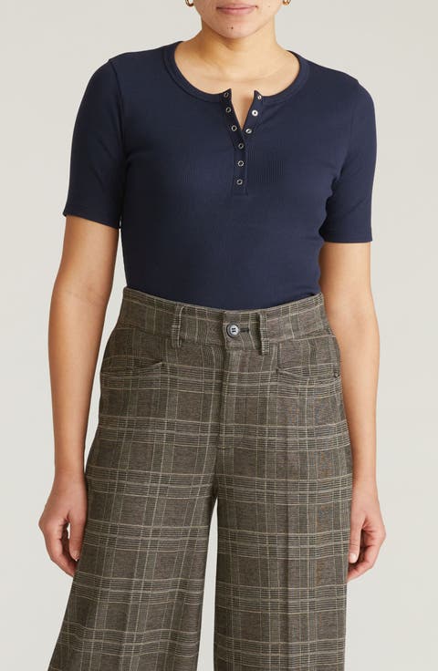 Stove Pipe Cotton Rib Henley (Regular & Plus)