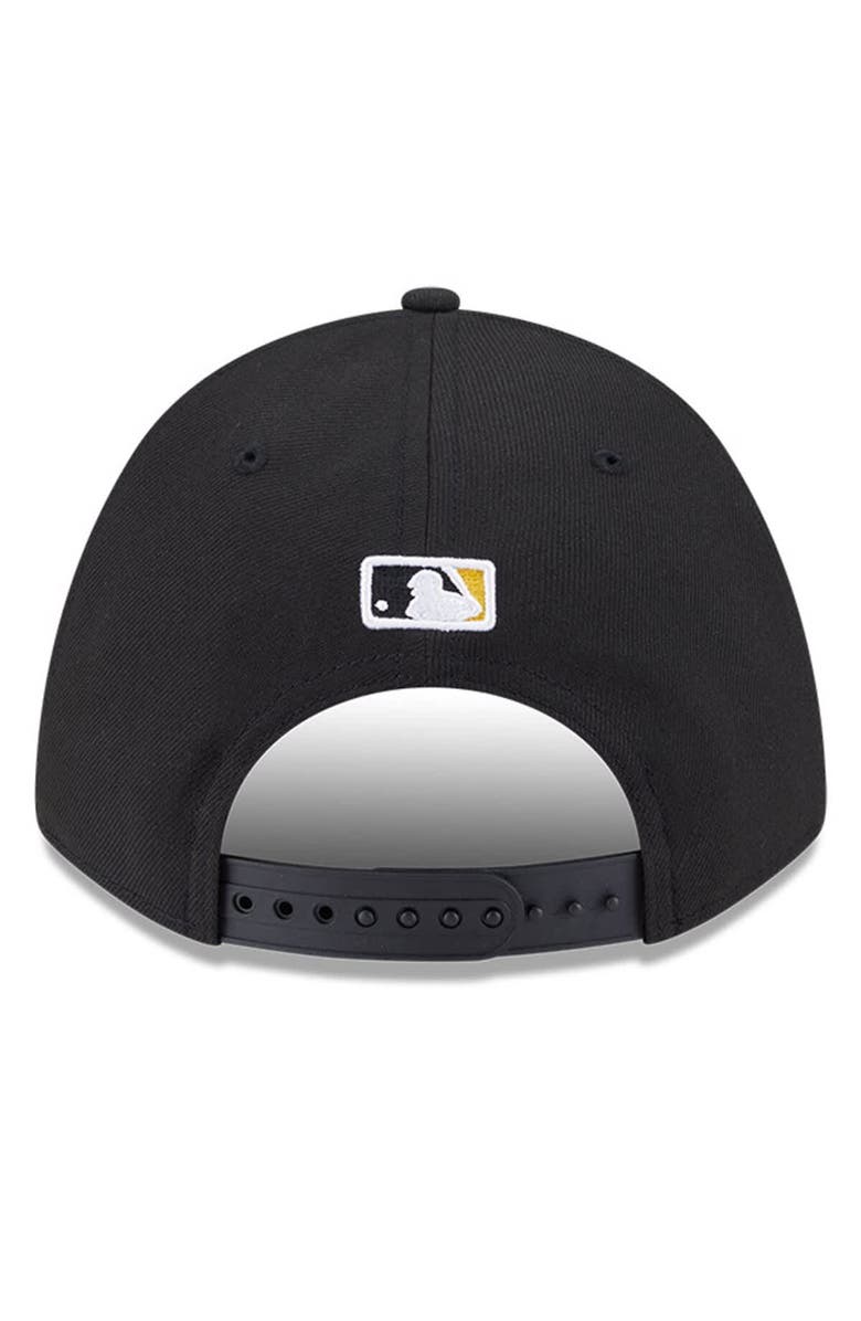 New Era Men's New Era  Black Pittsburgh Pirates Player Replica 9FORTY Adjustable Hat, Alternate, color, Black