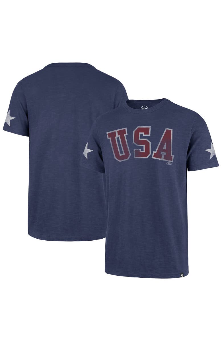 '47 Men's '47 Navy USA Hockey Victory Run T-Shirt, Main, color, Navy
