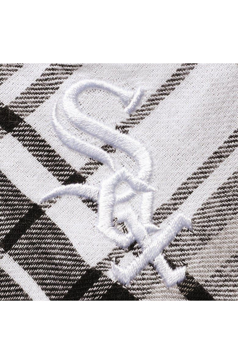 CONCEPTS SPORT Women's Concepts Sport Black/Gray Chicago White Sox Accolade Flannel Nightshirt, Alternate, color, Black