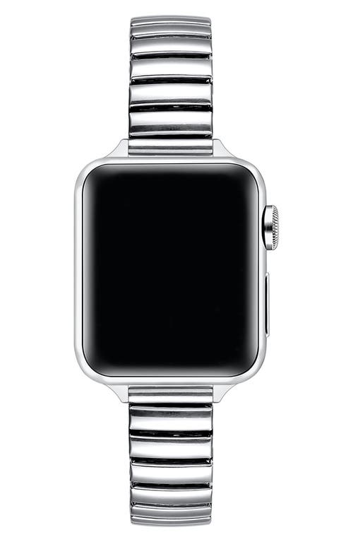 The Posh Tech Slink Elastic Stainless Steel Apple Watch® Watchband In Silver